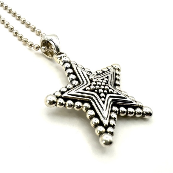 Lagos Rare Wonders Sterling Silver Star Pendant Necklace - Picture 6 of 10